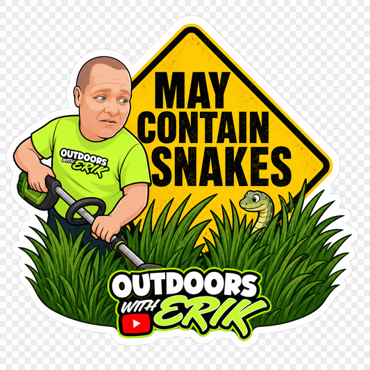 May Contain Snakes – 5" Die-Cut Sticker